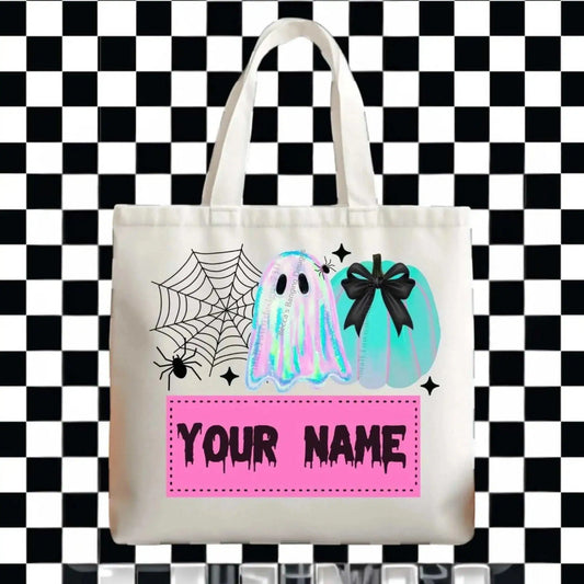Bag Halloween Ghost Bag | Personalized Trick-or-Treat Tote for Kids