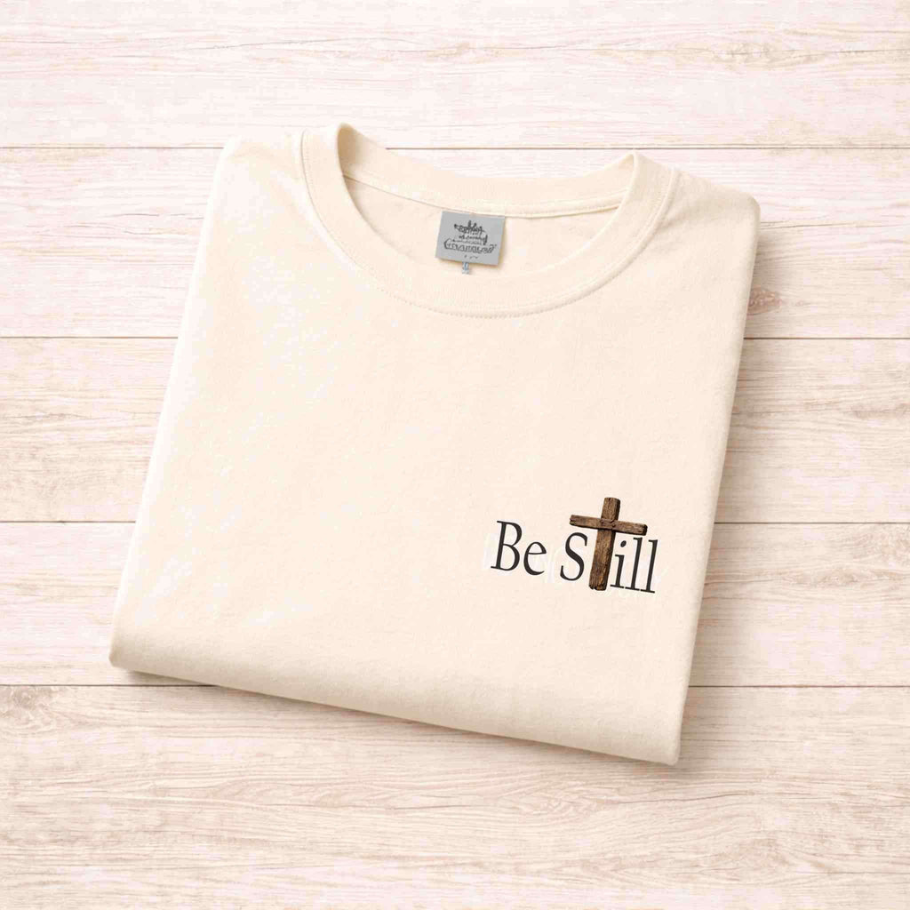 Be Still and Know Deer Christian T Shirt Becca's Banging Designs