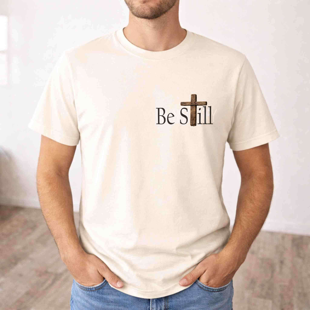 Be Still and Know Deer Christian T Shirt Becca's Banging Designs