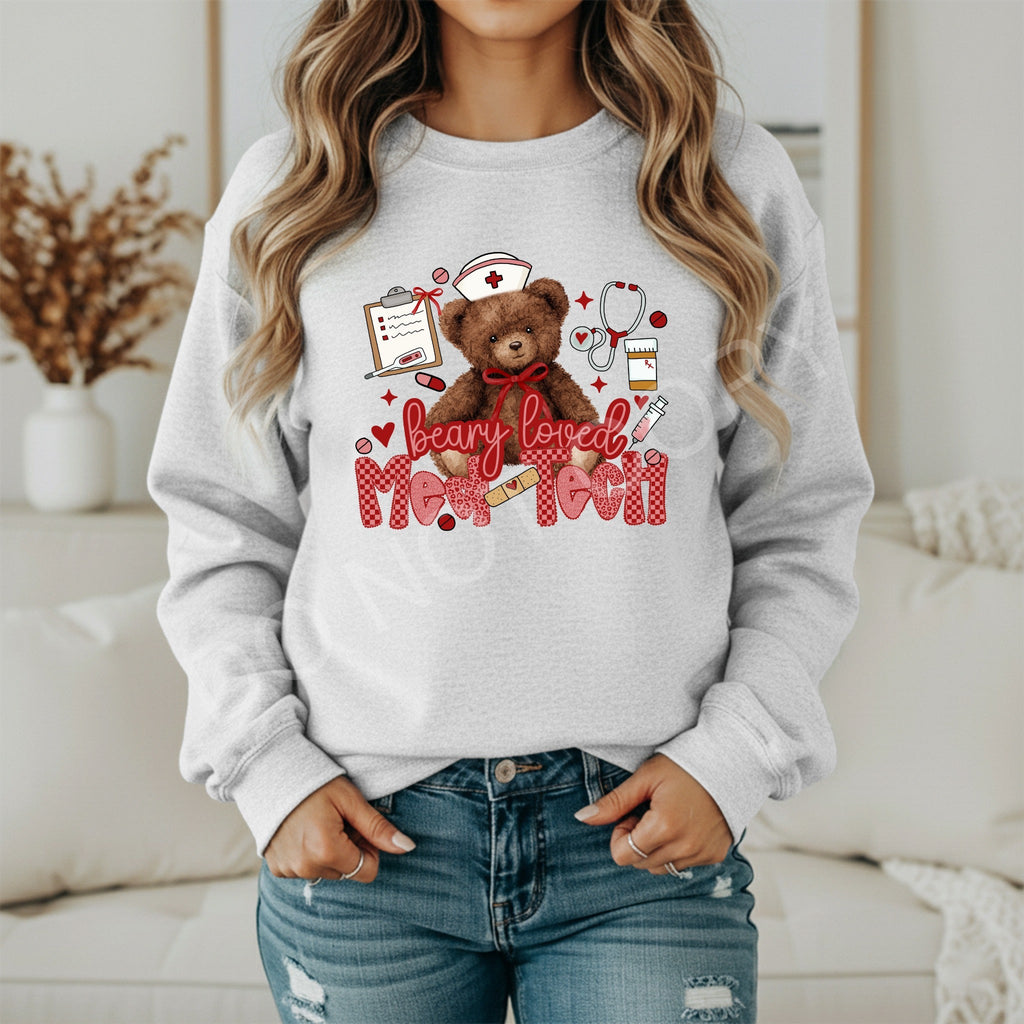 Berry Loved Med Tech Sweatshirt - Becca's Banging Designs