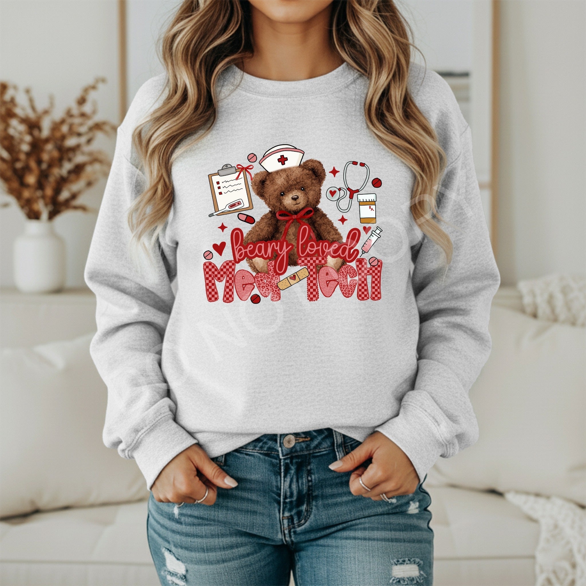 Berry Loved Med Tech Sweatshirt - Becca's Banging Designs