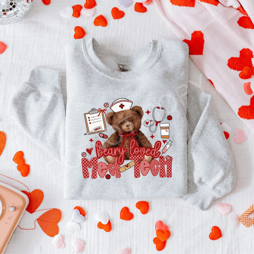 Berry Loved Med Tech Sweatshirt - Becca's Banging Designs