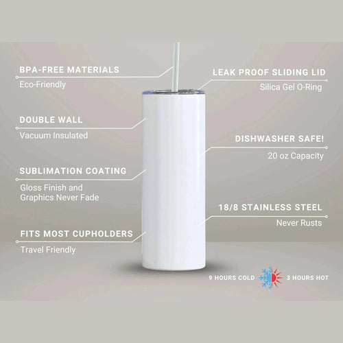 Best Teacher Ever Stainless Steel Tumbler – 20oz – Inspire with Love & Teach - Becca's Banging Designs