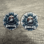 Car Cup Holder Coasters Floral Sunflower Football Design Becca's Banging Designs