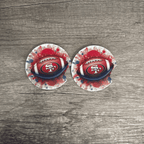 Car Cup Holder Coasters Floral Sunflower Football Design Becca's Banging Designs