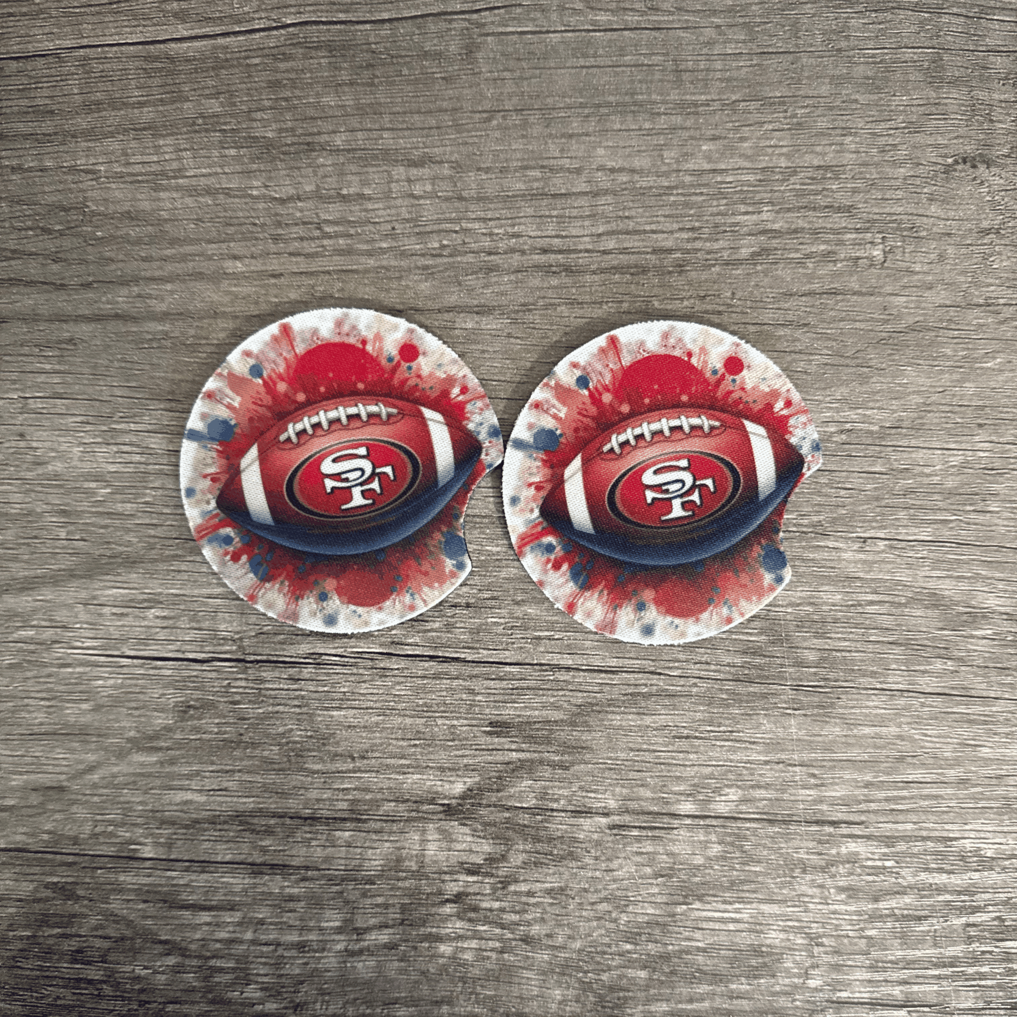 Car Cup Holder Coasters Floral Sunflower Football Design Becca's Banging Designs