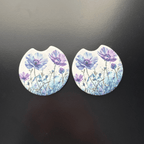 Car Cup Holder Coasters Floral Sunflower Football Design Becca's Banging Designs