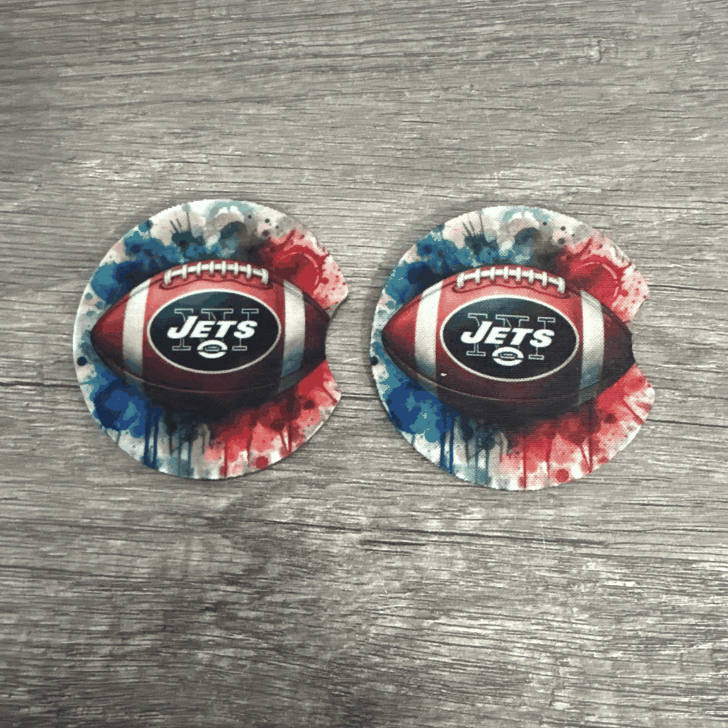 Car Cup Holder Coasters Floral Sunflower Football Design Becca's Banging Designs