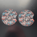 Car Cup Holder Coasters Floral Sunflower Football Design Becca's Banging Designs