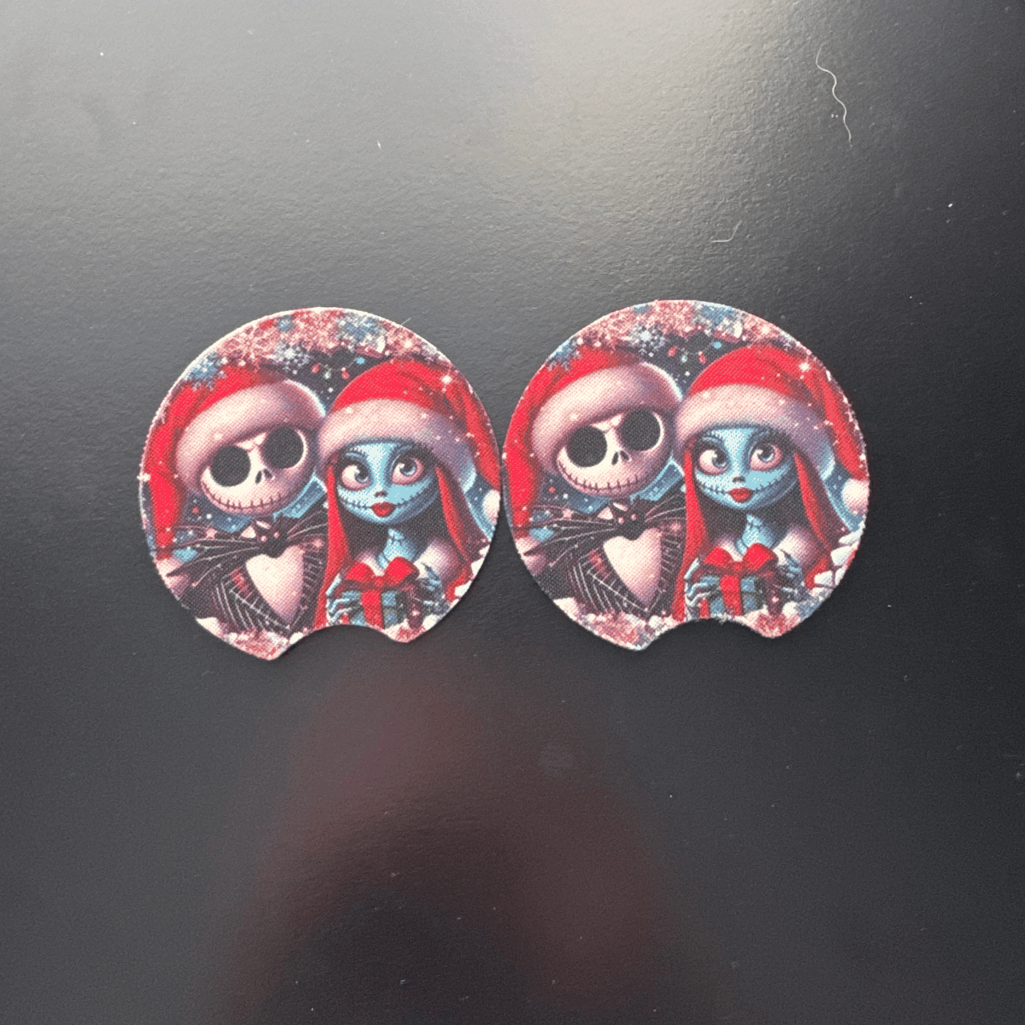 Car Cup Holder Coasters Floral Sunflower Football Design Becca's Banging Designs