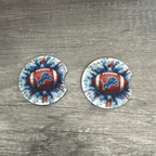 Car Cup Holder Coasters Floral Sunflower Football Design Becca's Banging Designs