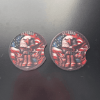 Car Cup Holder Coasters Floral Sunflower Football Design Becca's Banging Designs