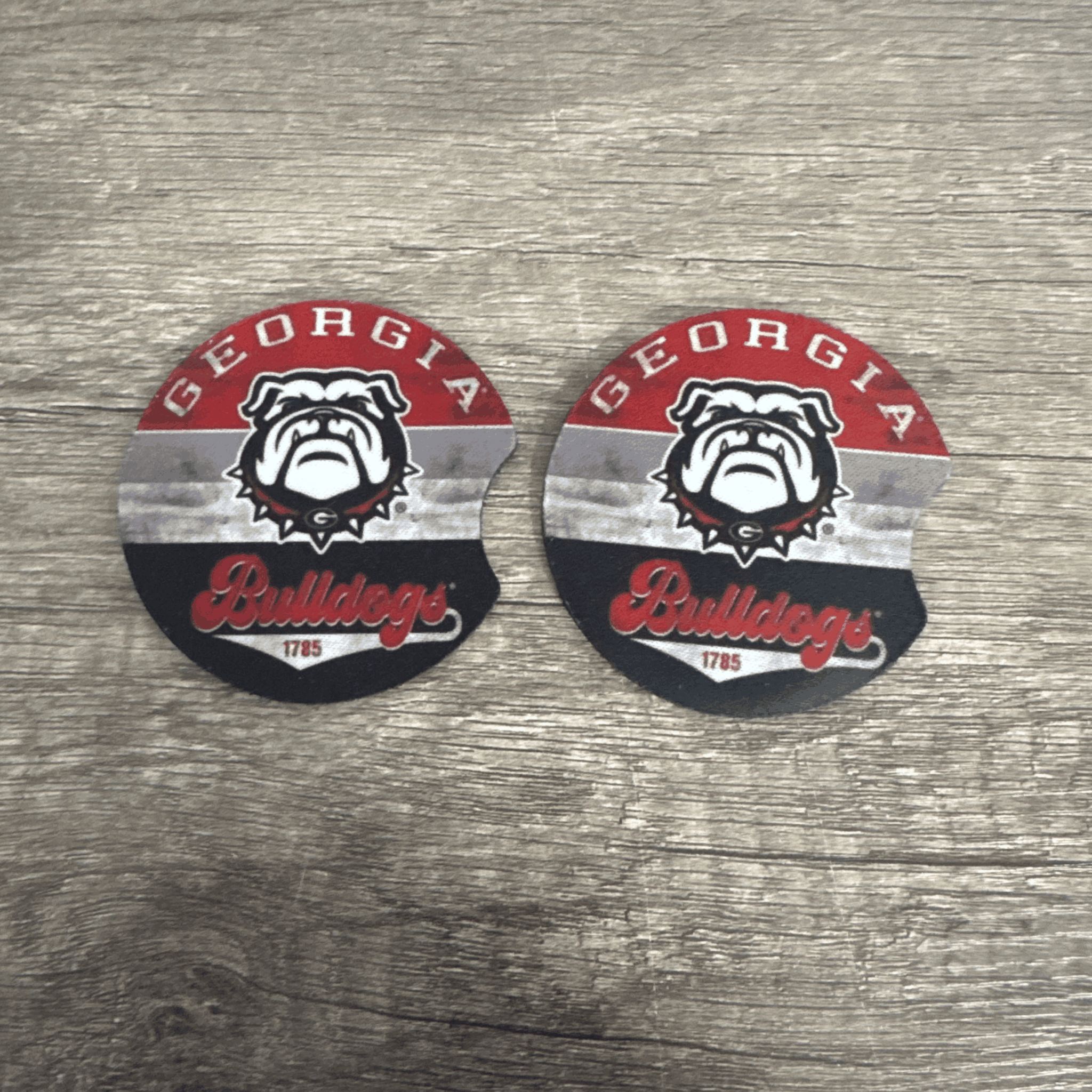 Car Cup Holder Coasters Floral Sunflower Football Design Becca's Banging Designs