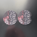 Car Cup Holder Coasters Floral Sunflower Football Design Becca's Banging Designs