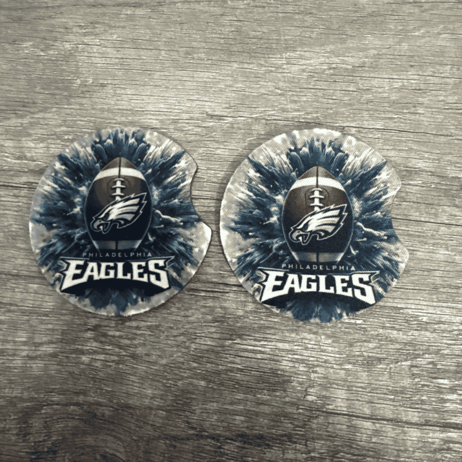 Car Cup Holder Coasters Floral Sunflower Football Design