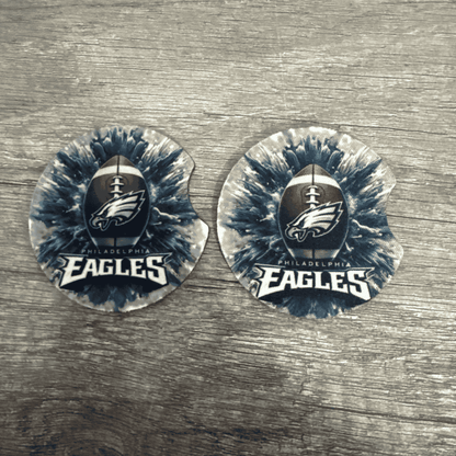 Car Cup Holder Coasters Floral Sunflower Football Design