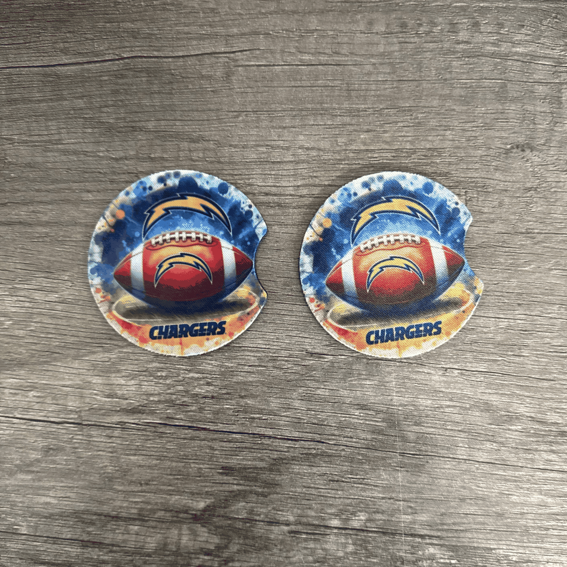 Car Cup Holder Coasters Floral Sunflower Football Design