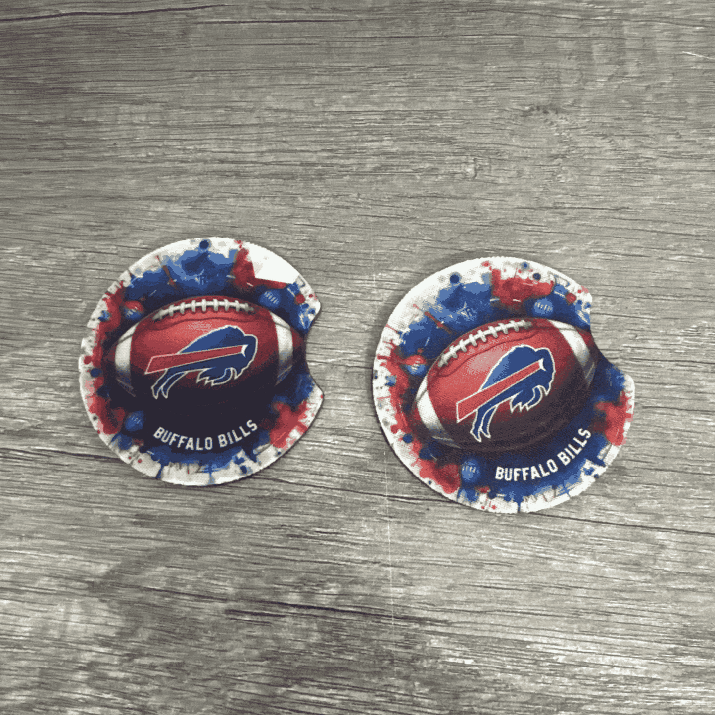 Car Cup Holder Coasters Floral Sunflower Football Design