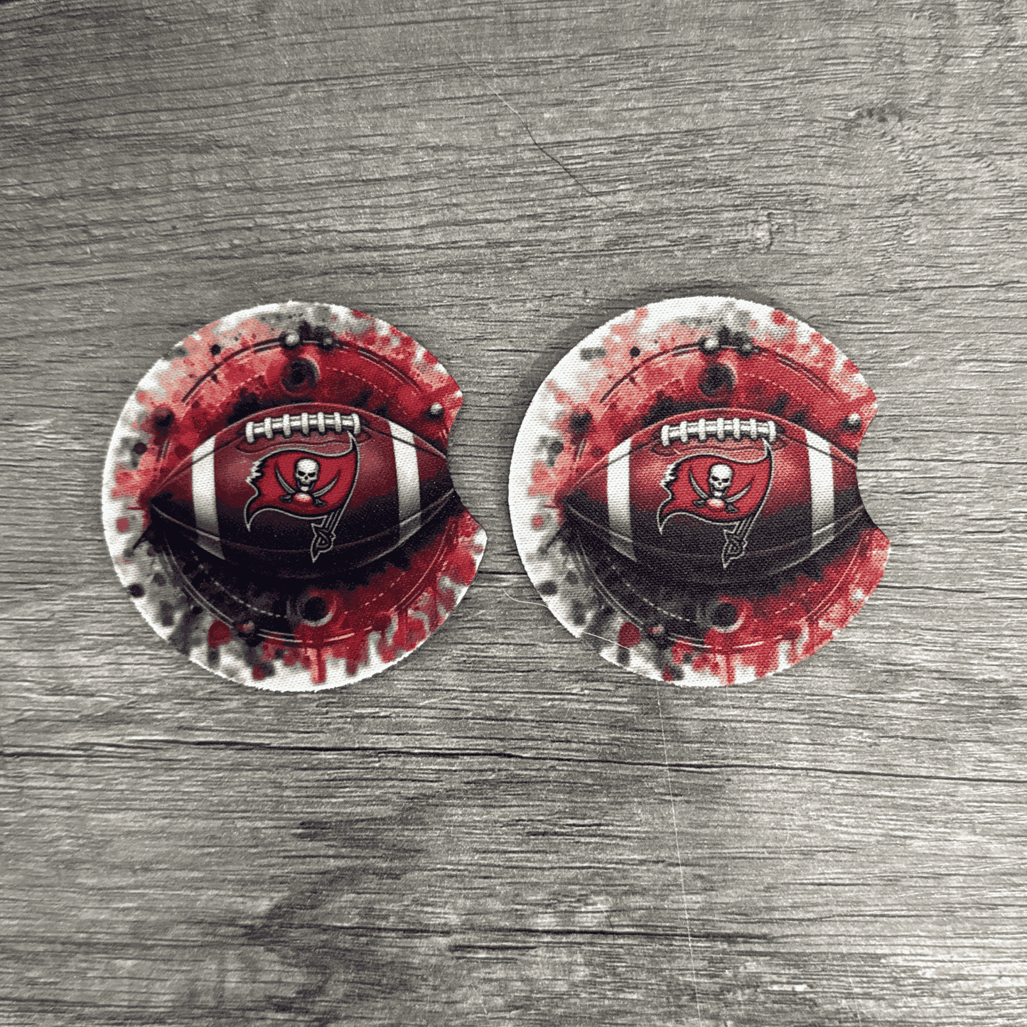 Car Cup Holder Coasters Floral Sunflower Football Design
