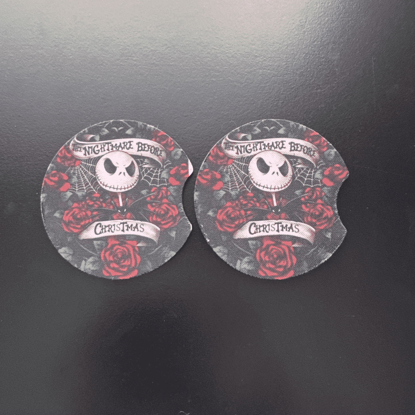 Car Cup Holder Coasters Floral Sunflower Football Design