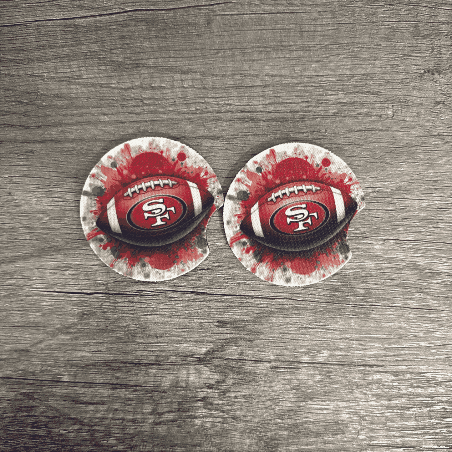 Car Cup Holder Coasters Floral Sunflower Football Design
