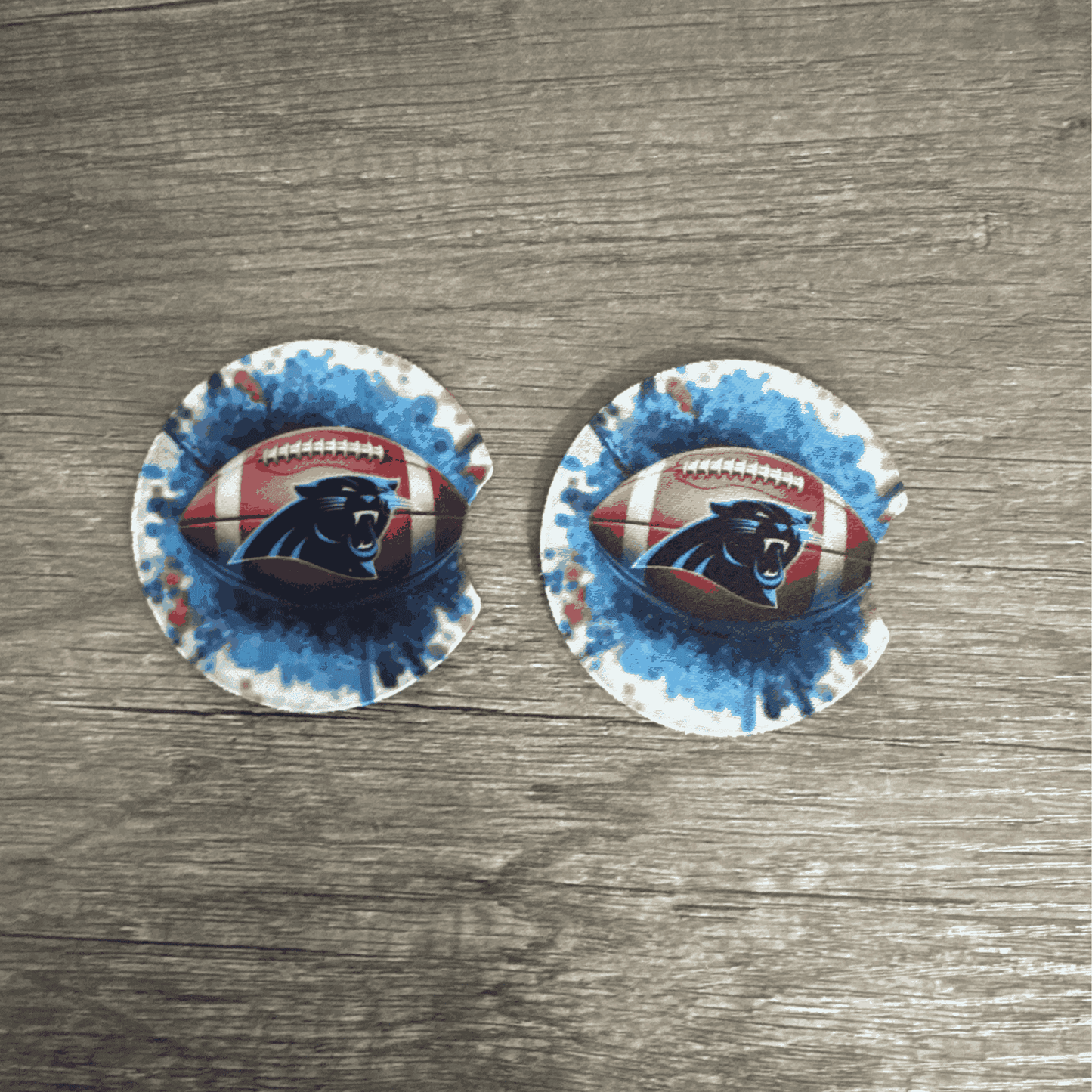 Car Cup Holder Coasters Floral Sunflower Football Design