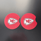 Car Cup Holder Coasters Floral Sunflower Football Design Becca's Banging Designs