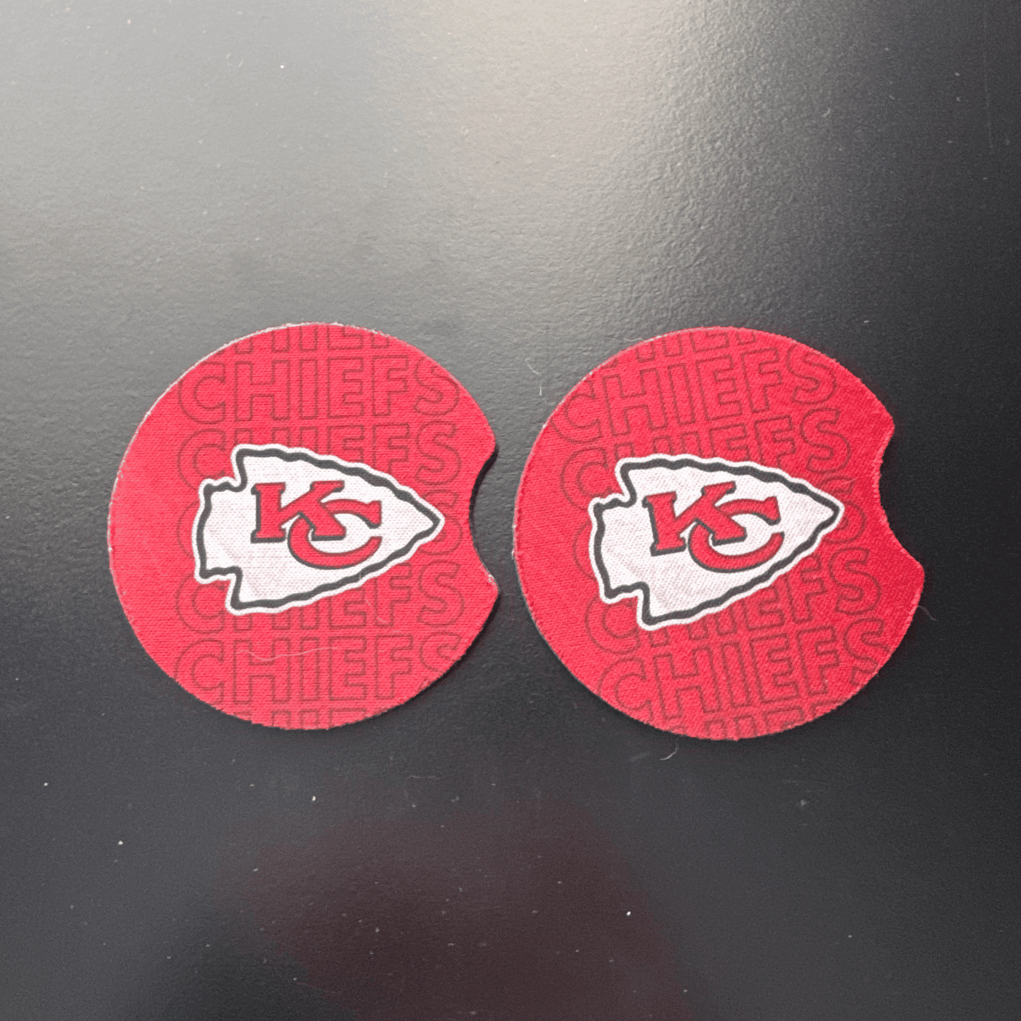 Car Cup Holder Coasters Floral Sunflower Football Design Becca's Banging Designs