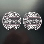 Car Cup Holder Coasters Floral Sunflower Football Design Becca's Banging Designs