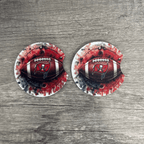 Car Cup Holder Coasters Floral Sunflower Football Design Becca's Banging Designs