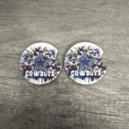 Car Cup Holder Coasters Floral Sunflower Football Design Becca's Banging Designs