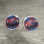 Car Cup Holder Coasters Floral Sunflower Football Design Becca's Banging Designs