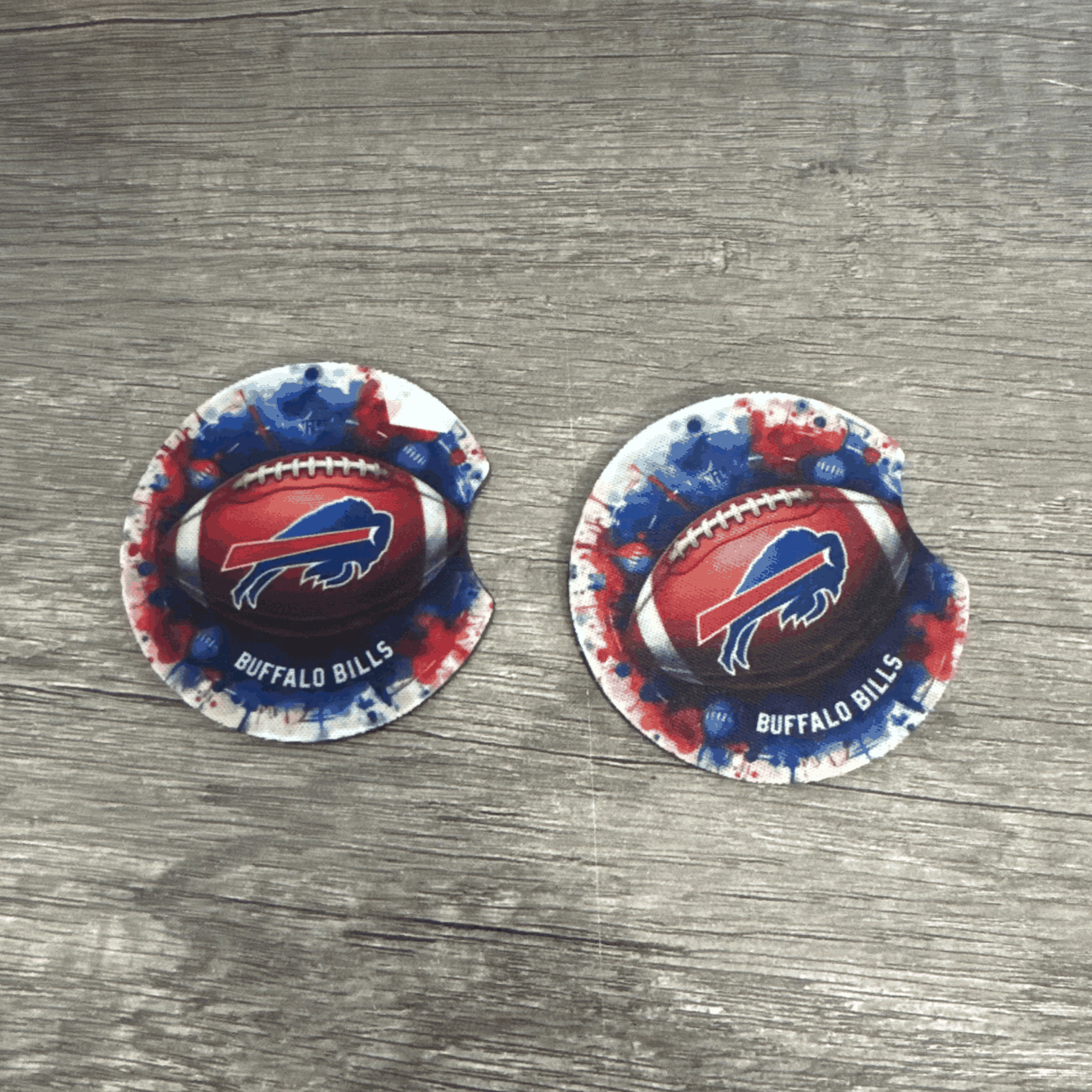 Car Cup Holder Coasters Floral Sunflower Football Design Becca's Banging Designs