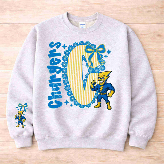 Chargers Mascot | Crewneck - Becca's Banging Designs LLC