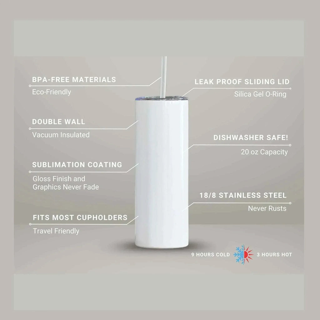 Cowgirl tumbler features BPA-free materials, double wall insulation, and a leak-proof lid for stylish functionality.