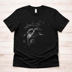 Crowned in Grace Halftone Jesus Portrait Tee Becca's Banging Designs