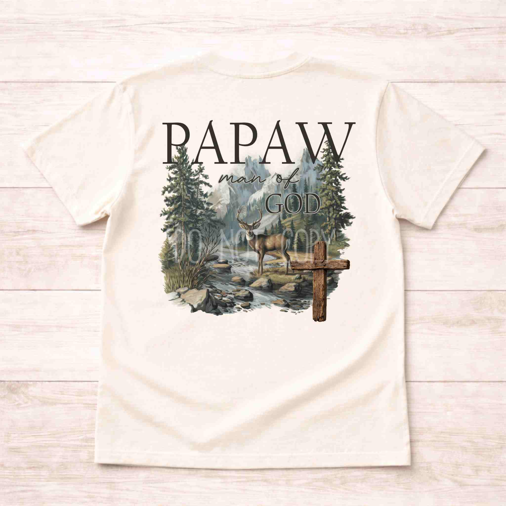 Custom Man of God Deer Christian T Shirt Becca's Banging Designs