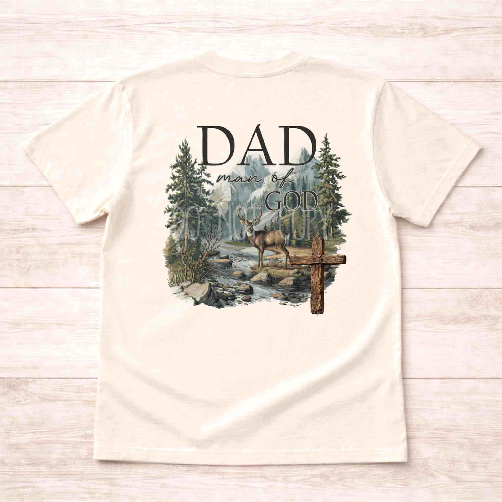 Custom Man of God Deer Christian T Shirt Becca's Banging Designs