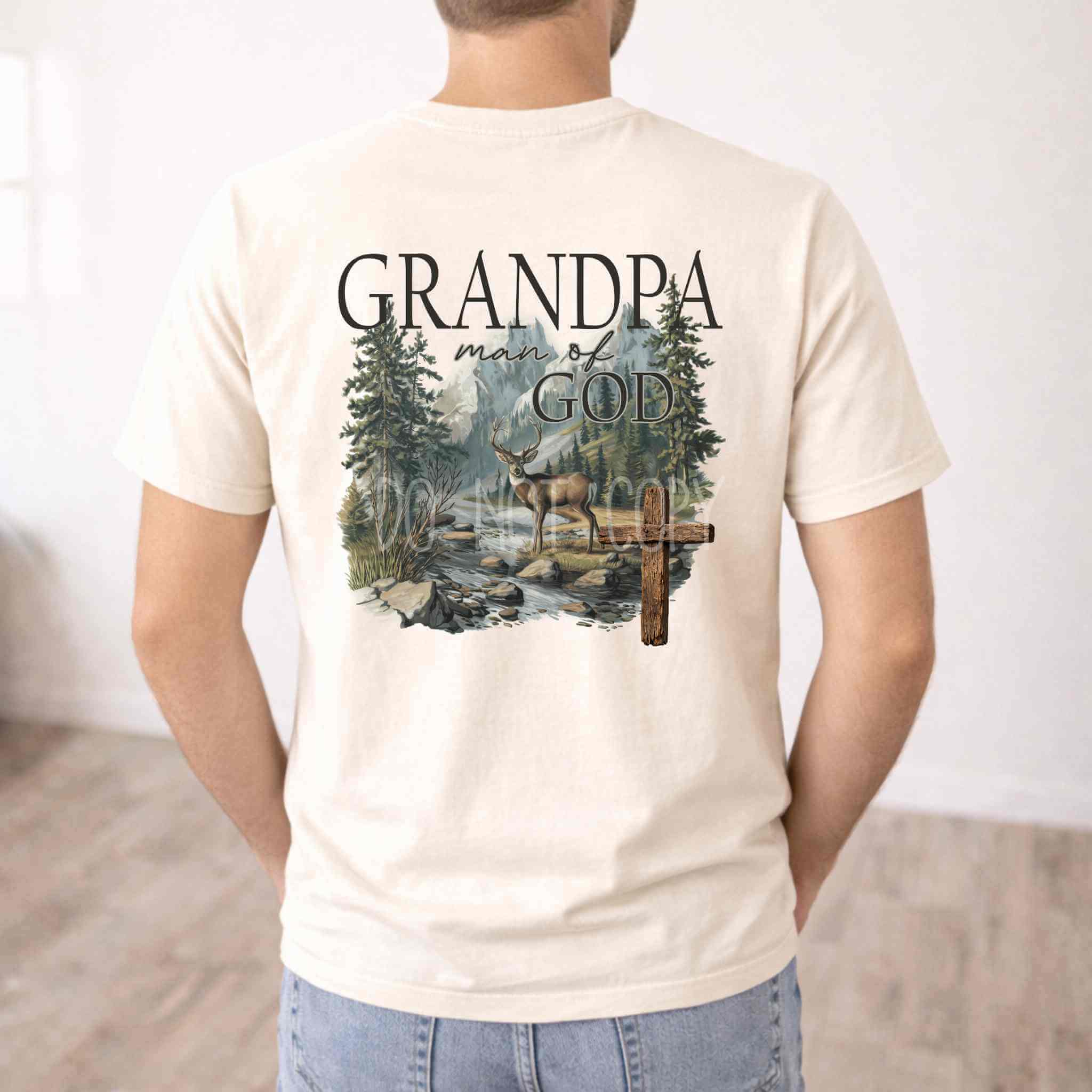 Custom Man of God Deer Christian T Shirt Becca's Banging Designs