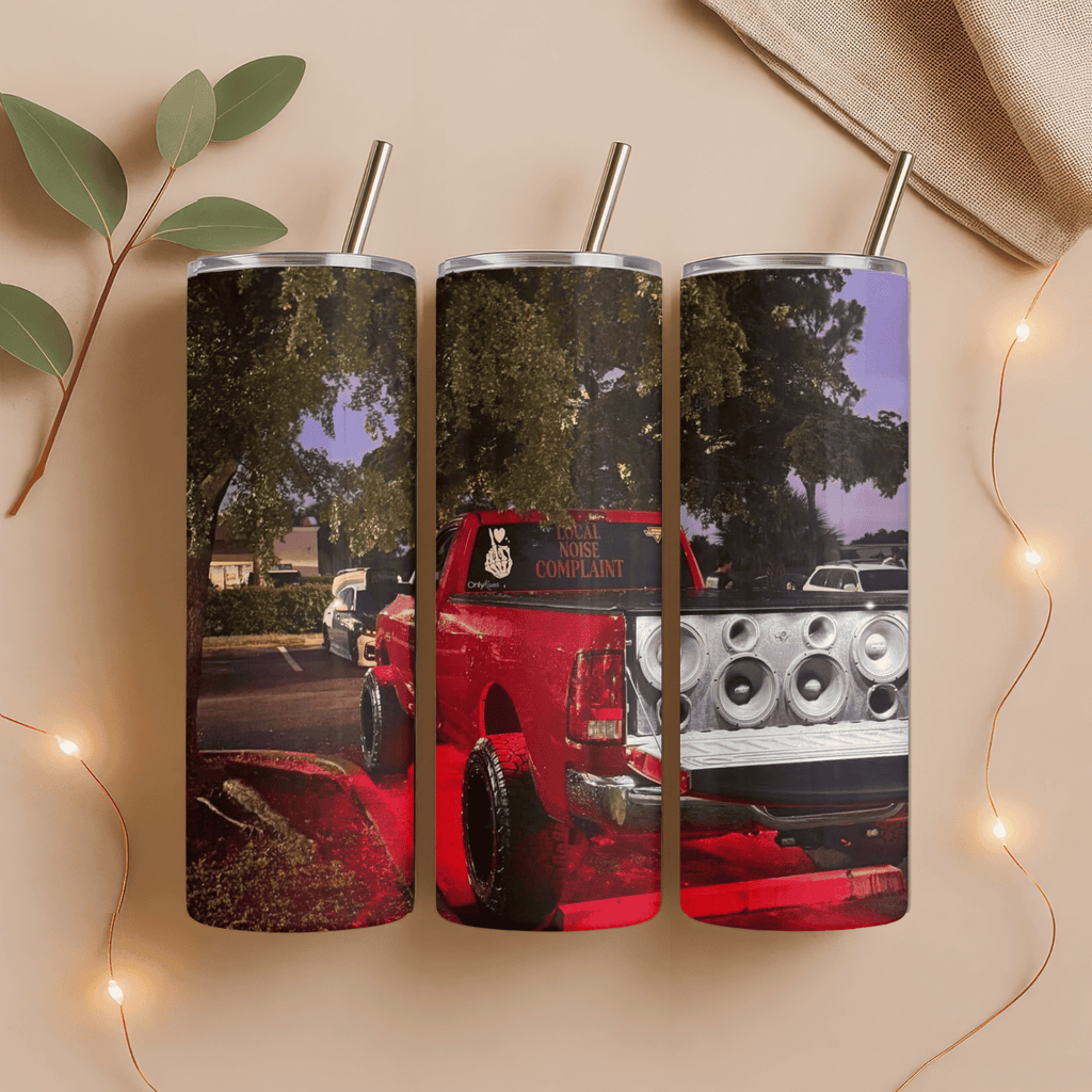 Custom Ride Photo 20oz Tumbler – Your Vehicle, Your Photo - Becca's Banging Designs