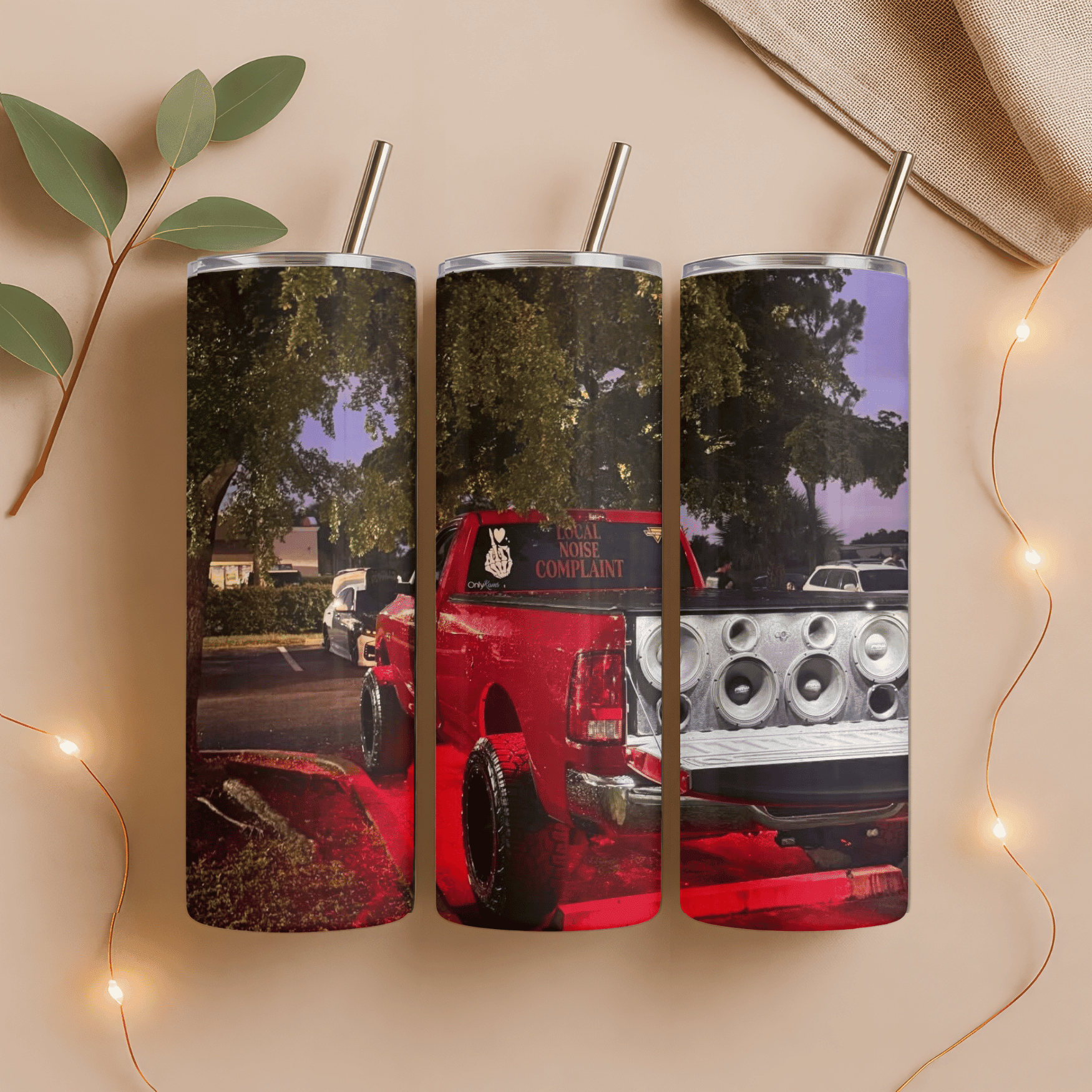 Custom Ride Photo 20oz Tumbler – Your Vehicle, Your Photo - Becca's Banging Designs