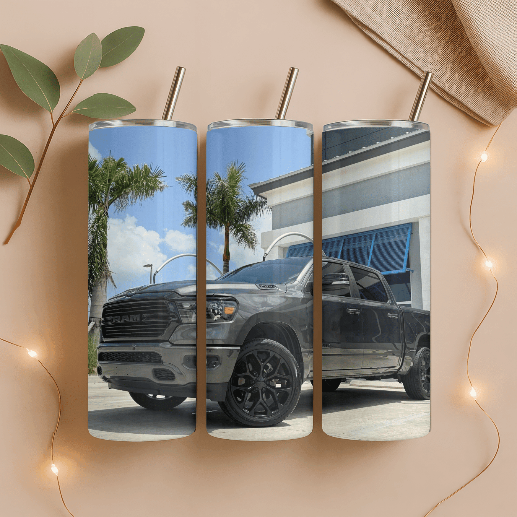 Custom Ride Photo 20oz Tumbler – Your Vehicle, Your Photo - Becca's Banging Designs