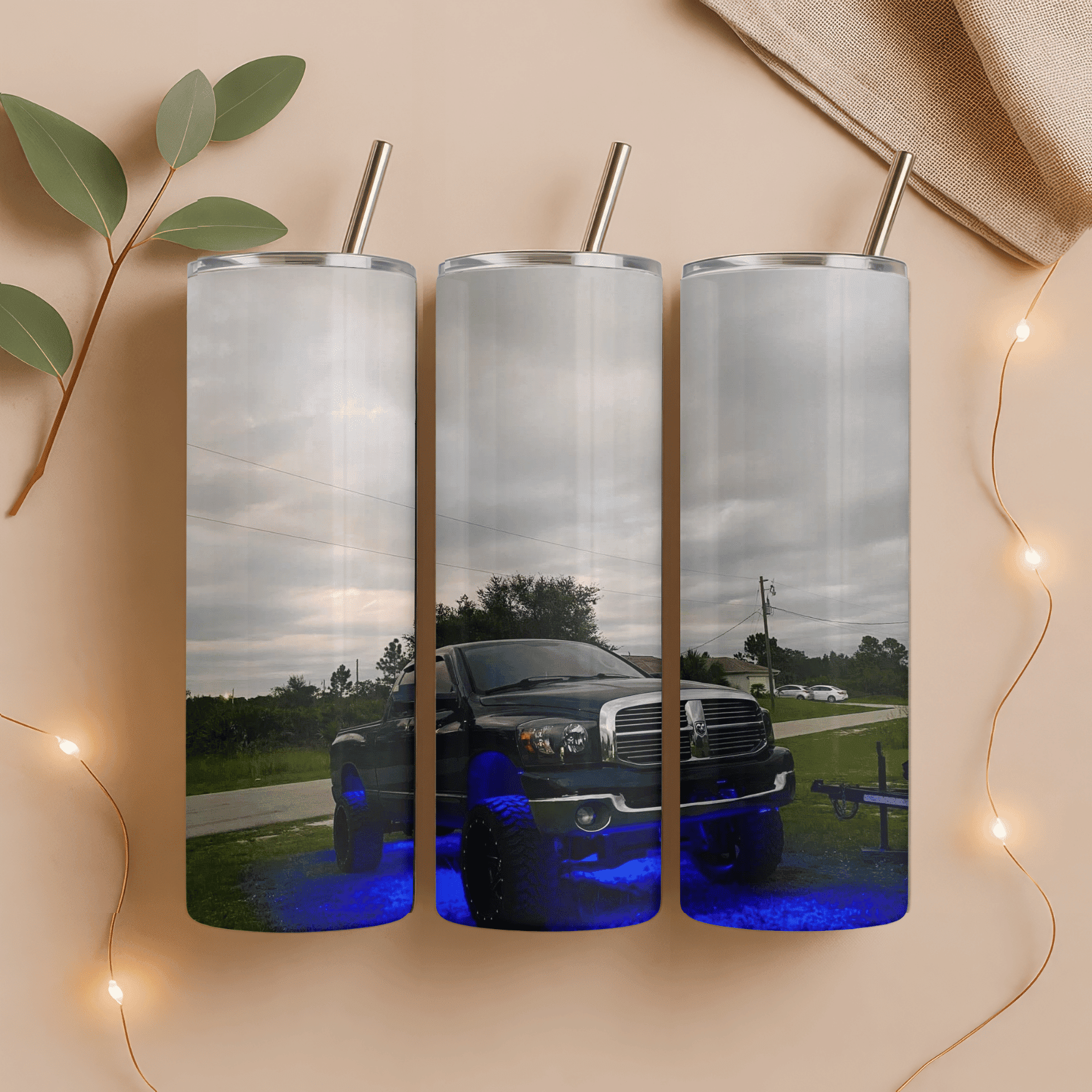 Custom Ride Photo 20oz Tumbler – Your Vehicle, Your Photo - Becca's Banging Designs