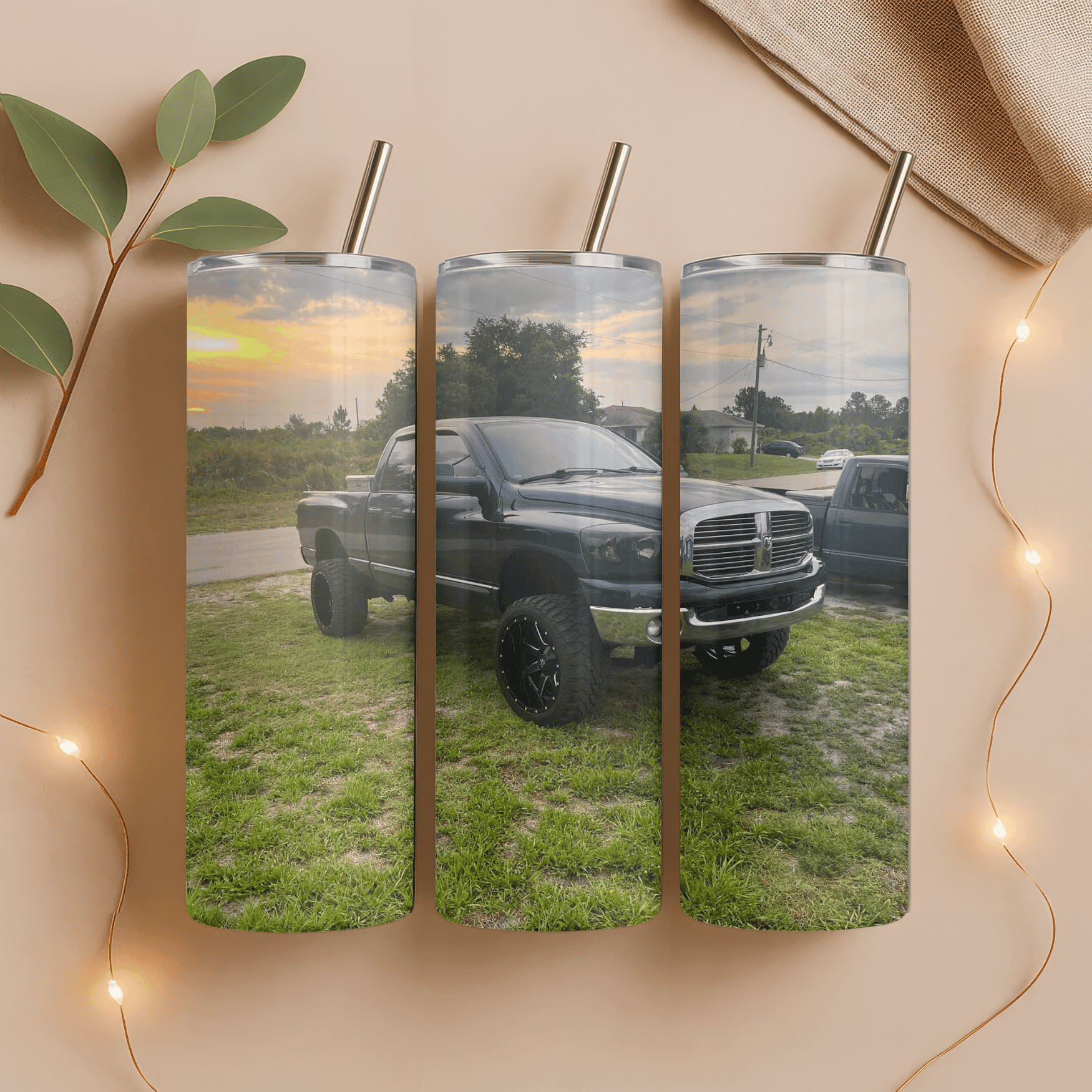 Custom Ride Photo 20oz Tumbler – Your Vehicle, Your Photo - Becca's Banging Designs