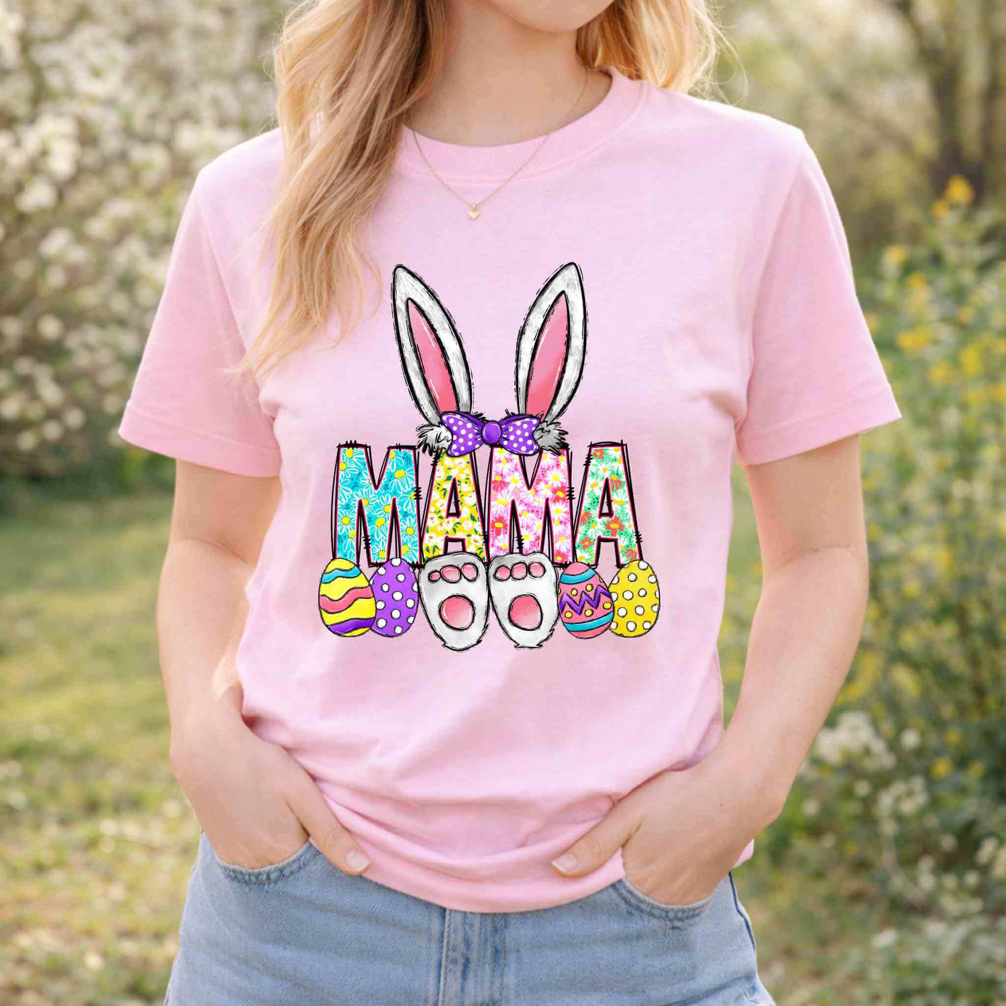 Easter Bunny Shirt – Granny, Mimi, Nana or Mama Spring T-Shirt Becca's Banging Designs