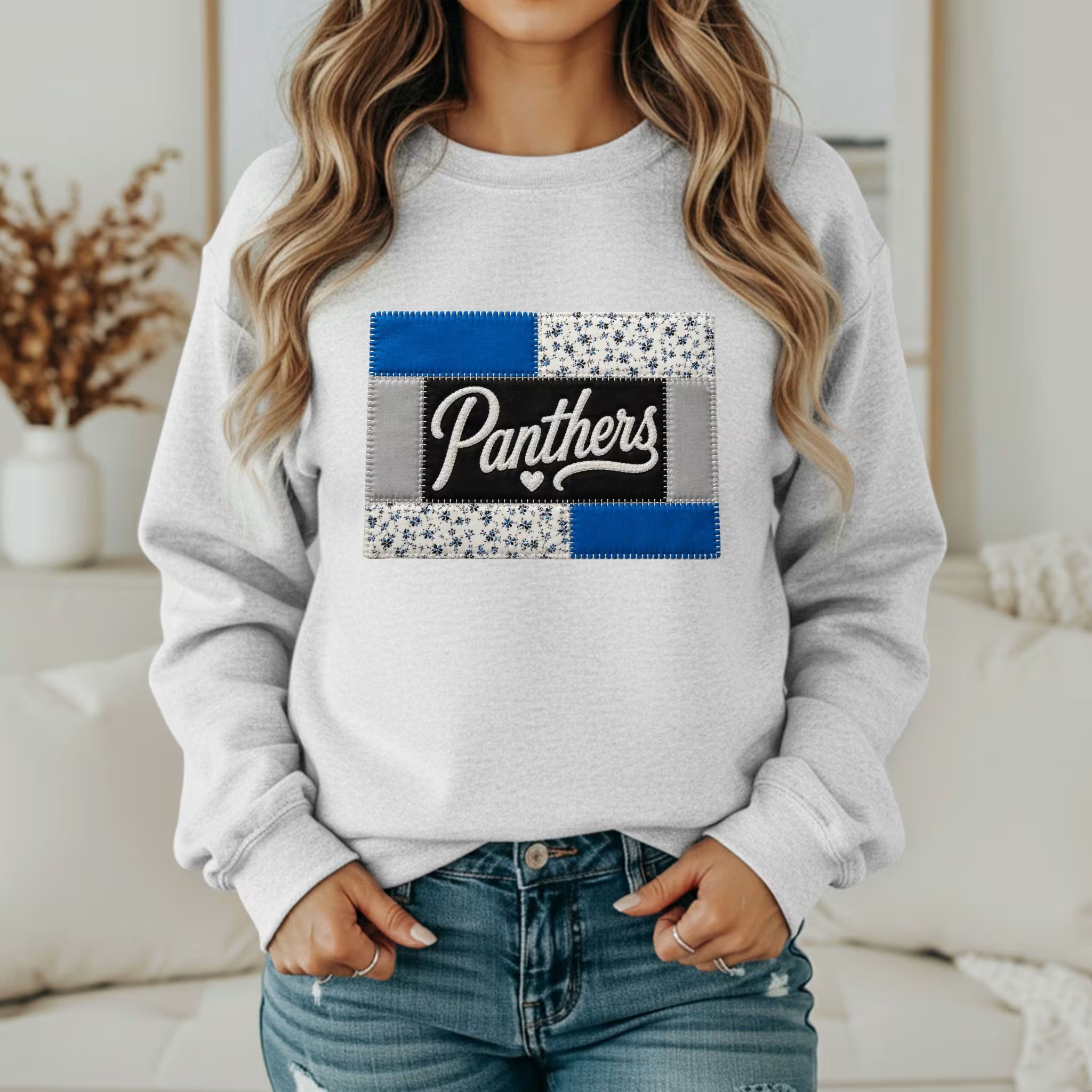 Custom Team Inspired Patchwork Sweatshirt
