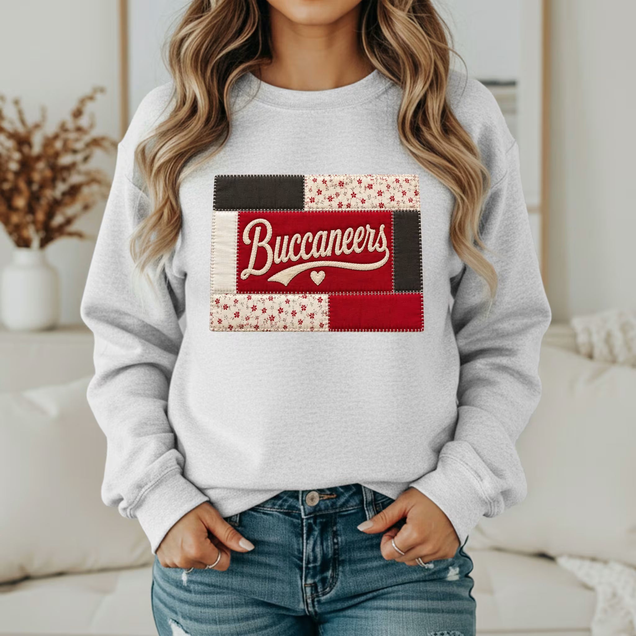 Custom Team Inspired Patchwork Sweatshirt