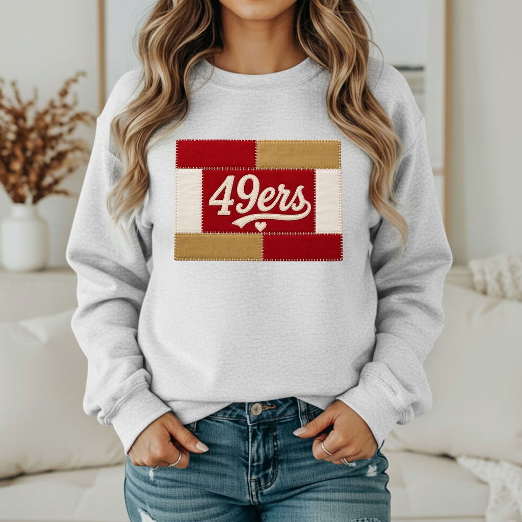 Custom Team Inspired Patchwork Sweatshirt