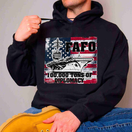 FAFO Diplomacy | Hoodie - Becca's Banging Designs LLC
