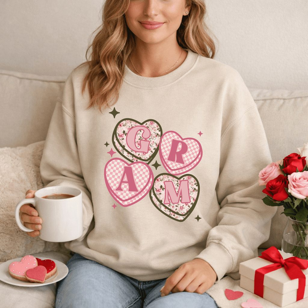 Family Hearts Sweatshirts - Becca's Banging Designs
